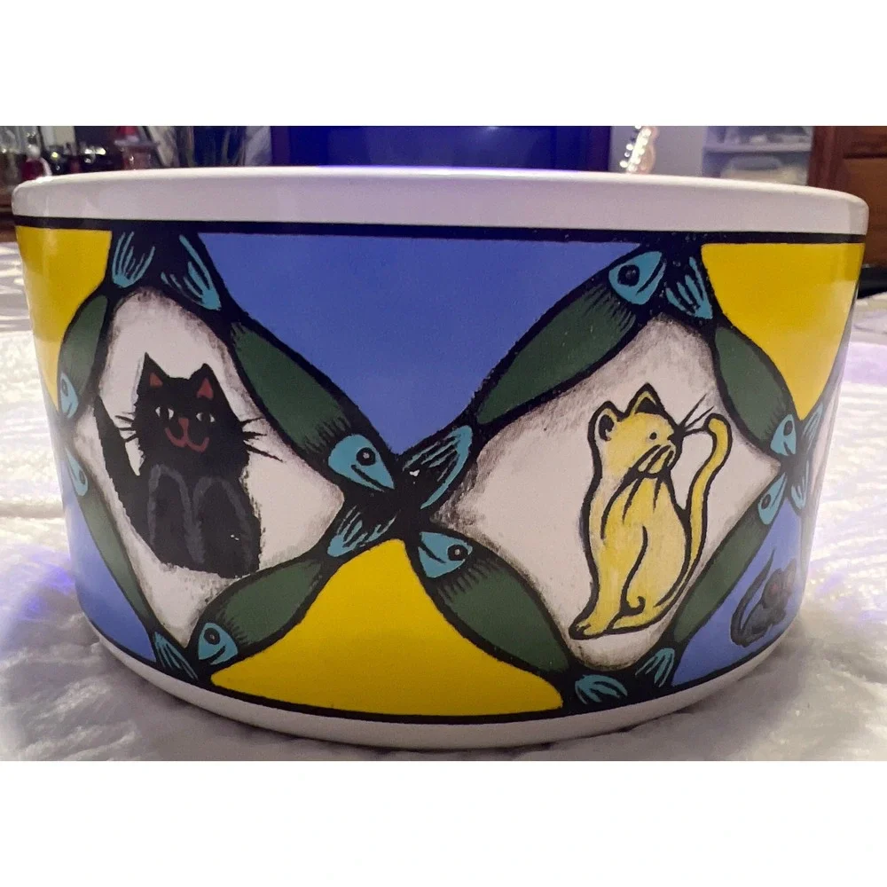 Bowl, Cat Food, Feline Design, Ceramic